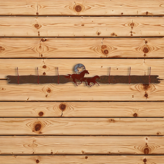 CH-5655 Horse Six Hook Burnished