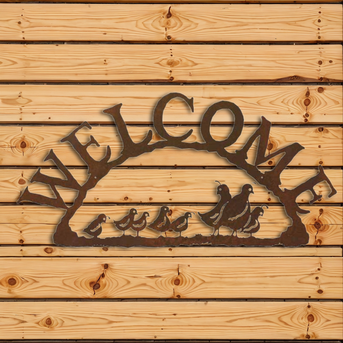 AS-2096 Quail Family Address Sign