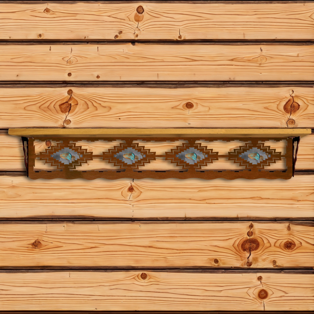 SW-8016 Desert Diamond with Turquoise 42" Shelf