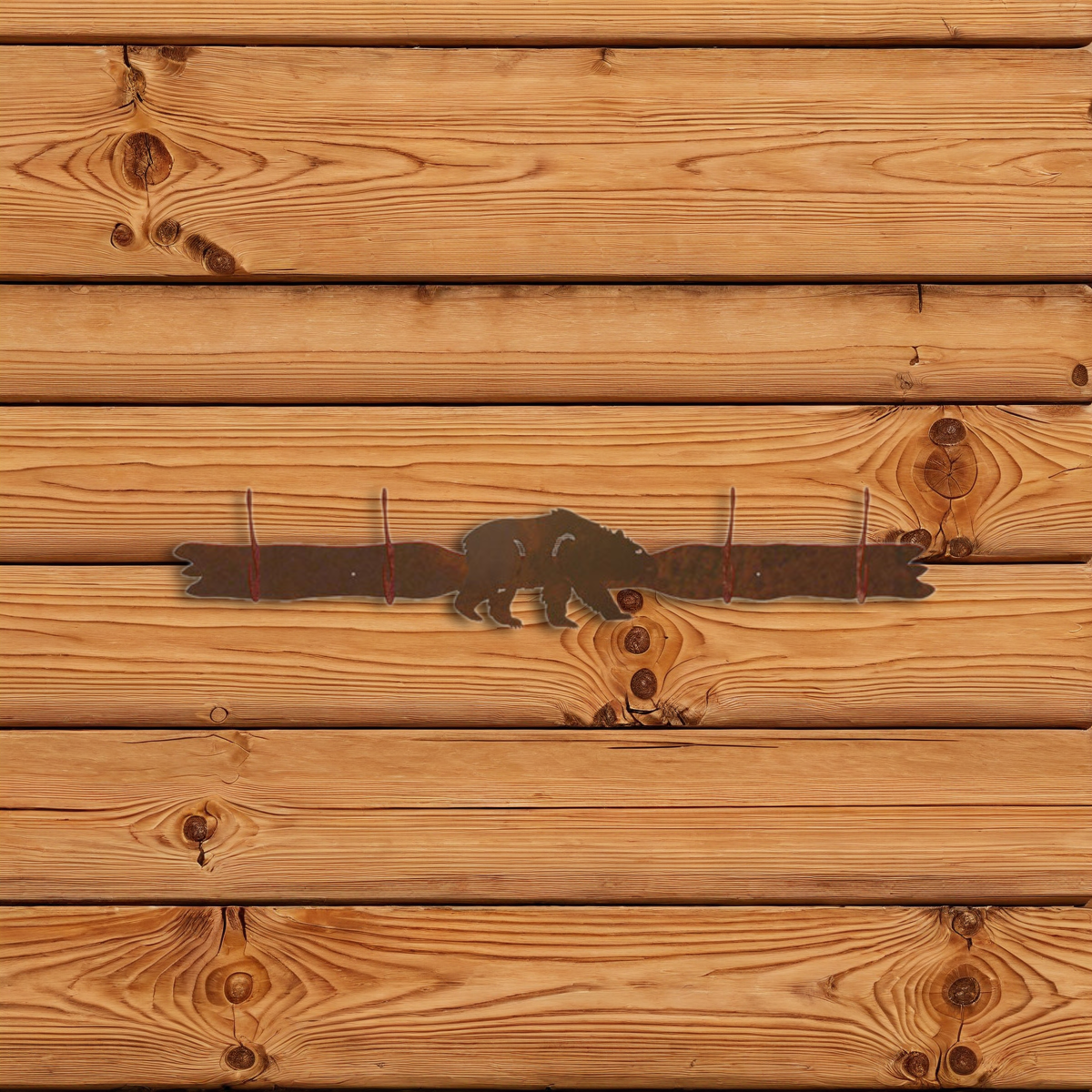 CH-5404 Brown Bear Four Hook