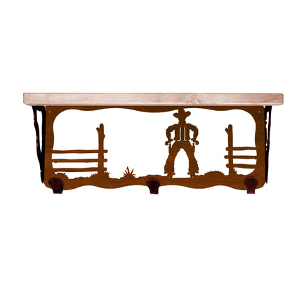 Cowboy 20" Coat Hook Shelf
