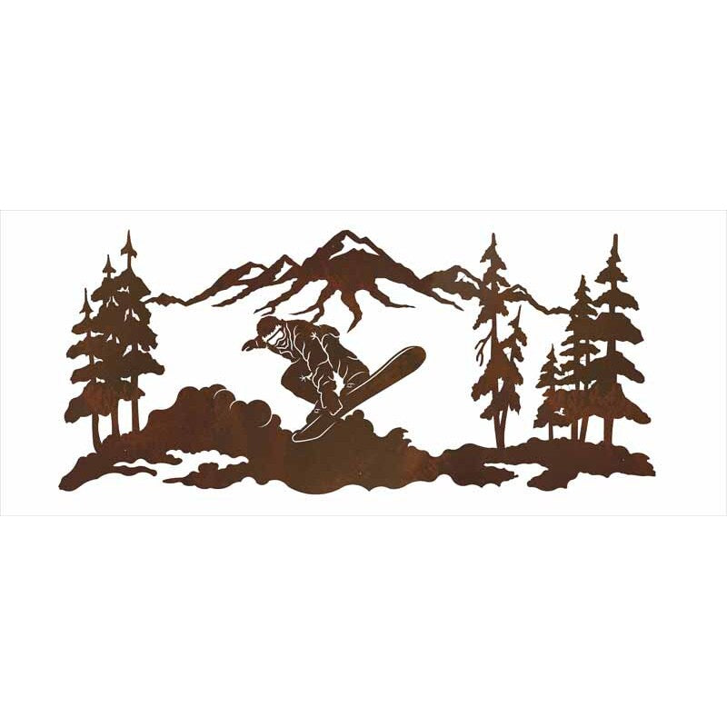 Snow Boarder Wall Art - 57"