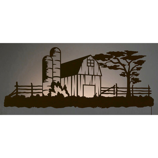 WA-9001 Barn Yard Back Lite Wall Art