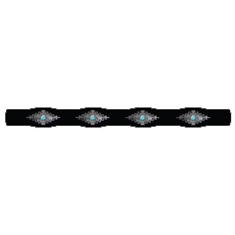 RR-6008 Desert Diamond with Turquoise 48" Rug Holder