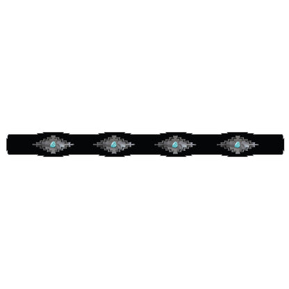 RR-6008 Desert Diamond with Turquoise 48" Rug Holder