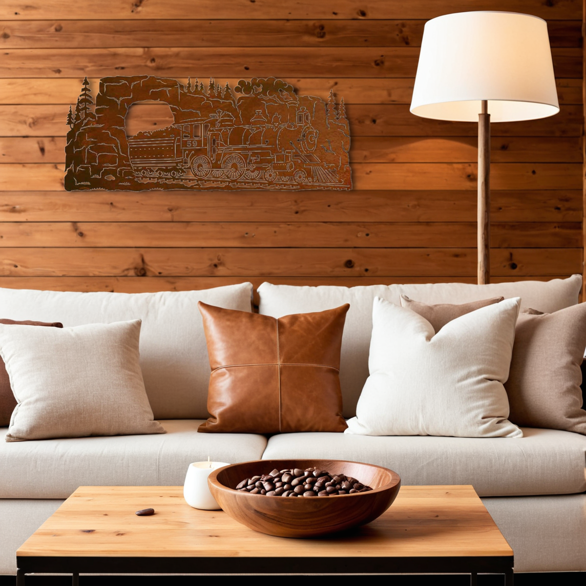 Train Locomotive Wall Art - 42"