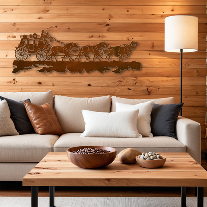 Stage Coach Wall Art - 57"