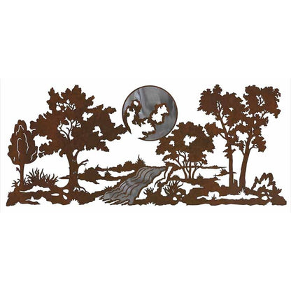 Mountain Stream 57" Burnished Wall Art