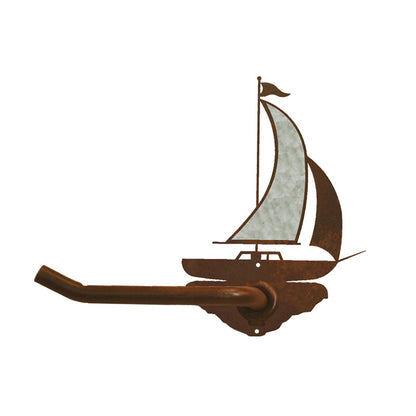 BA-8179 Sailboat Tissue Holder Burnished