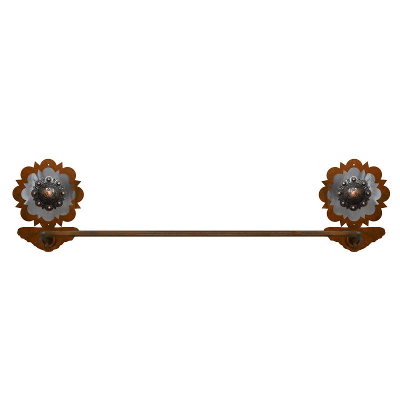BA-7019 Copper Round Pico Concho Towel Bar