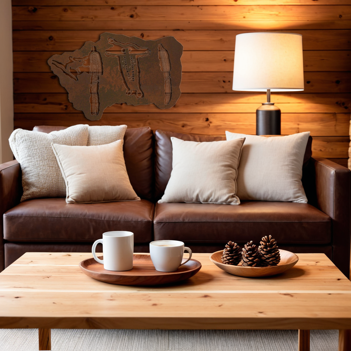 Barrier Canyon Shaman Wall Art - 42"