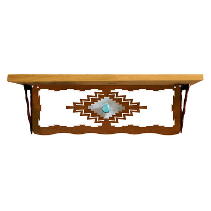 Desert Diamond with Turquoise 20" Shelf