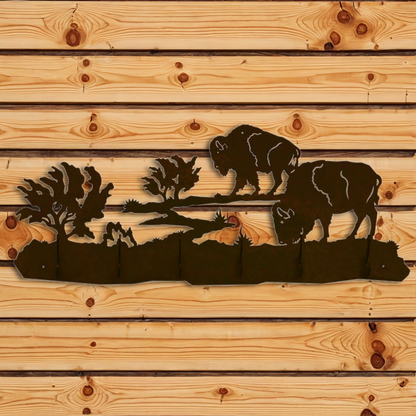 CH-5696 Buffalo Herd Scenic Six Hook