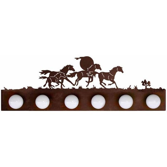 LST-7610 Wild Horses Six Light Vanity