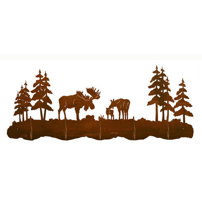Moose Family Scenic Five Hook
