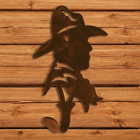 CH-5116 Cowboy Head Single Coat Hook