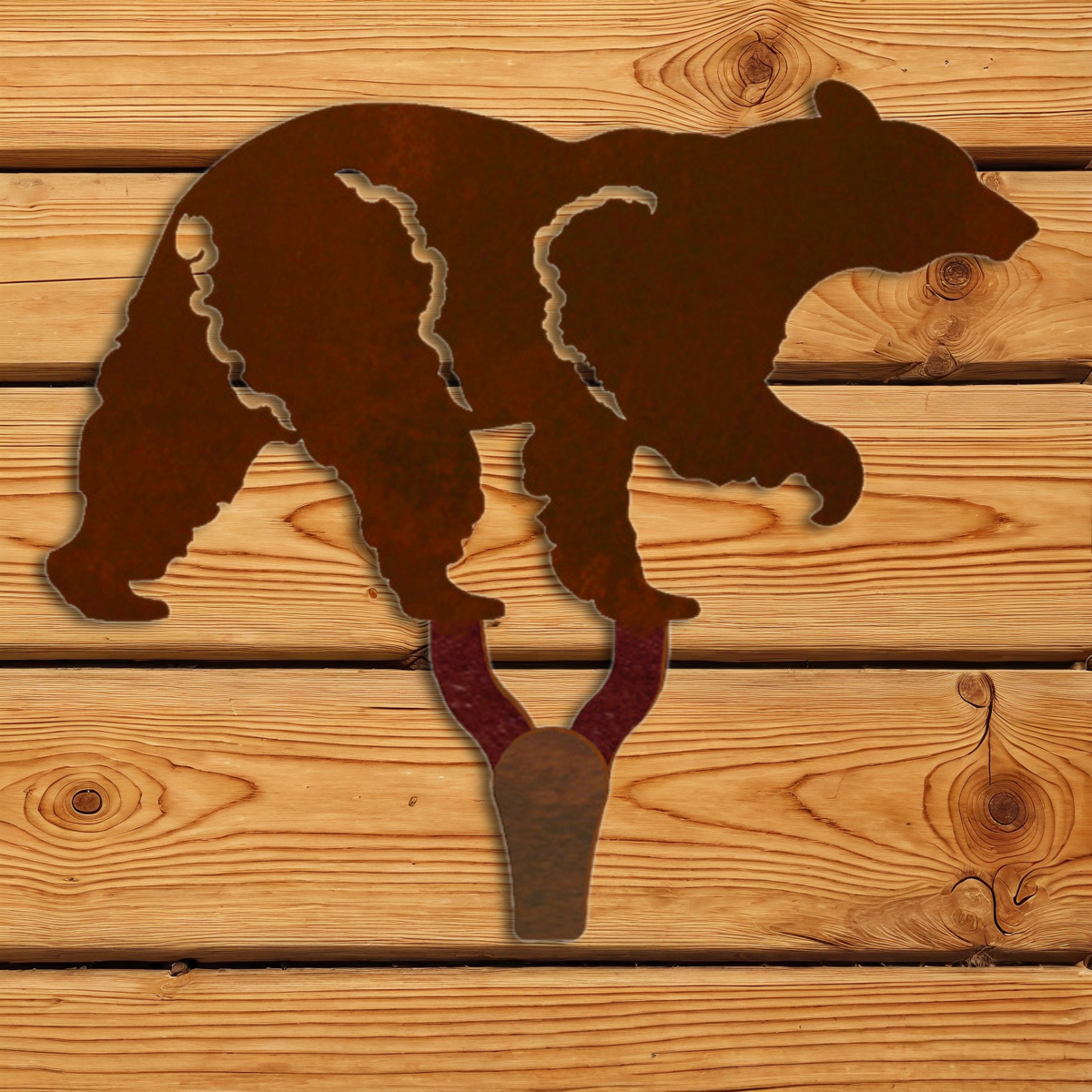 CHL-104 Black Bear Large Single Coat Hook