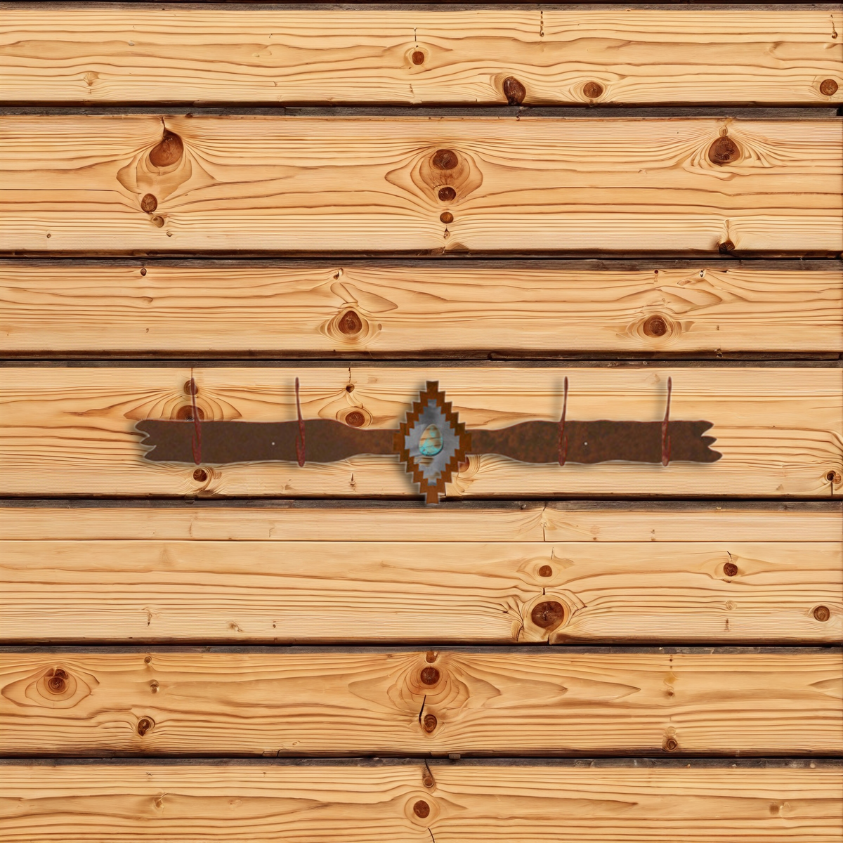 CH-4626 Desert Diamond with Turquoise Six Hook