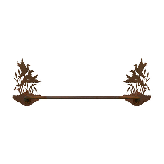 BA-8427 Ducks in the Cattail Hand Towel Bar