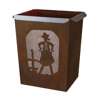 WB-2019 Cowgirl Trash Bin