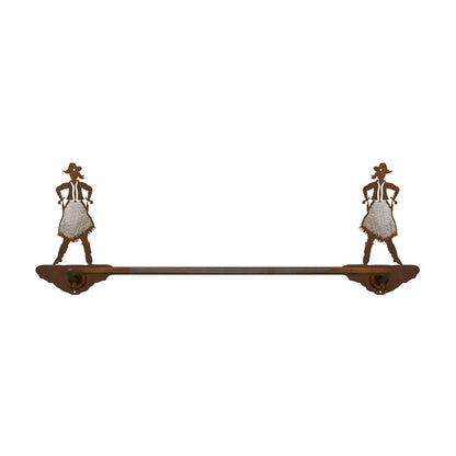 BA-8416 Cowgirl Hand Towel Bar Burnished