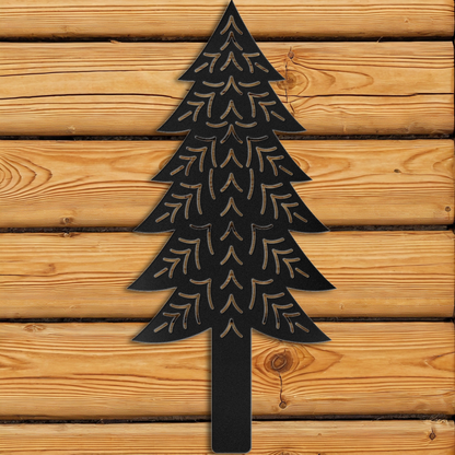 Abstract Pine Tree Wall Art