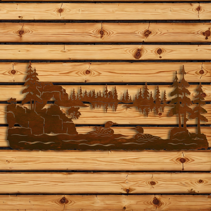 WA-6054 Loon Wall Art - 57"