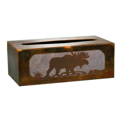 TC-9221 Moose Rectangle Tissue Box Cover