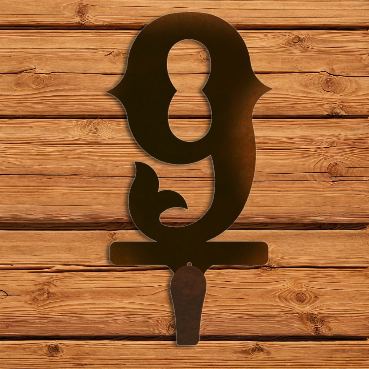 CHL-609 9 Western Font Single Coat Hook