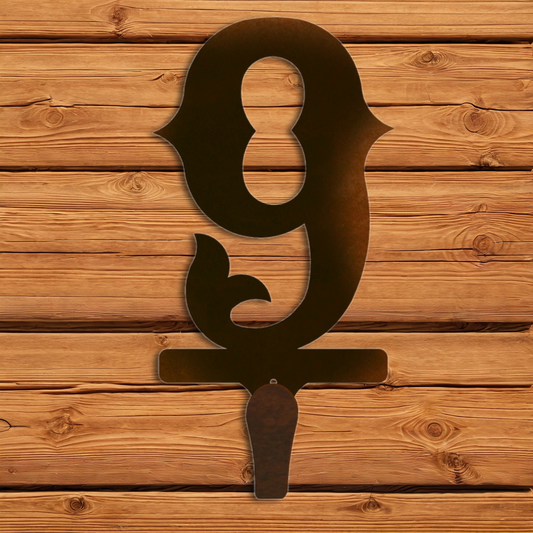 CHL-609 9 Western Font Single Coat Hook