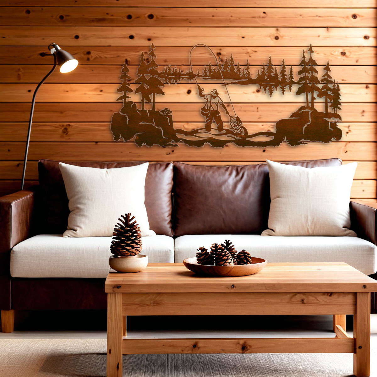 Fly Fishermen Wall Art - 57"