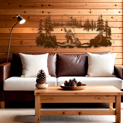 Fly Fishermen Wall Art - 57"