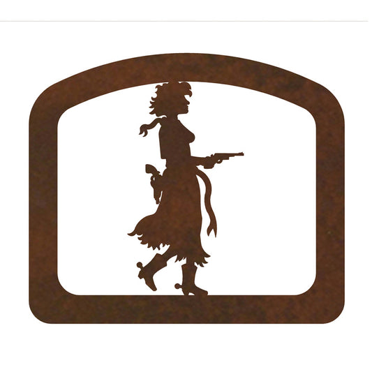 Pistol Cowgirl Napkin Holder