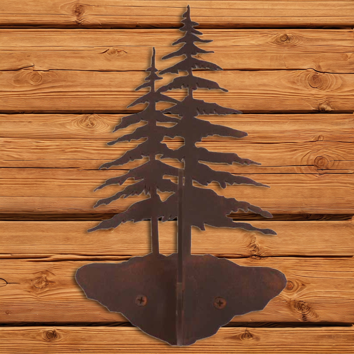 CH-5263 Double Pine Tree Double Coat Hook