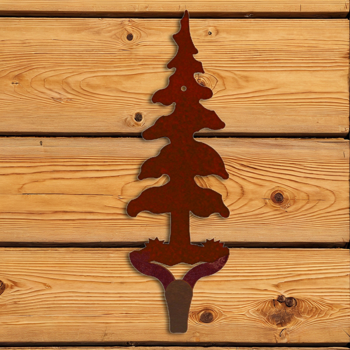 CHL-228 Single Pine Tree Large Single Coat Hook
