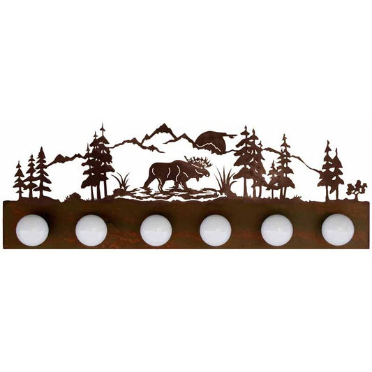 Moose Six Light Vanity