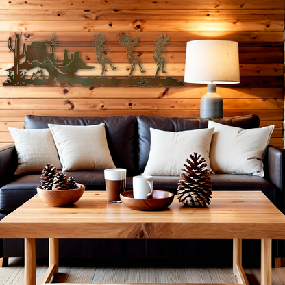 Dancing Kokopelli Wall Art - 57"