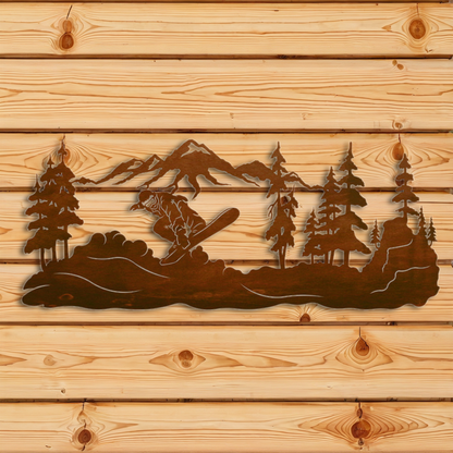 WA-4271 Snowboarder Wall Art - 42"