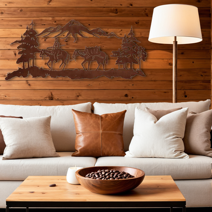 Mountain Man Wall Art - 57"