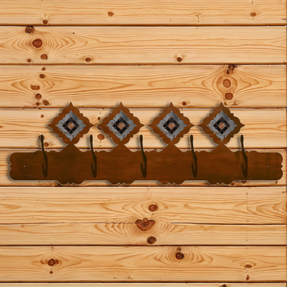 CH-5521 Copper Concho Diamond 5 Hook