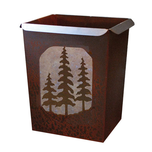Pine Tree Trash Bin