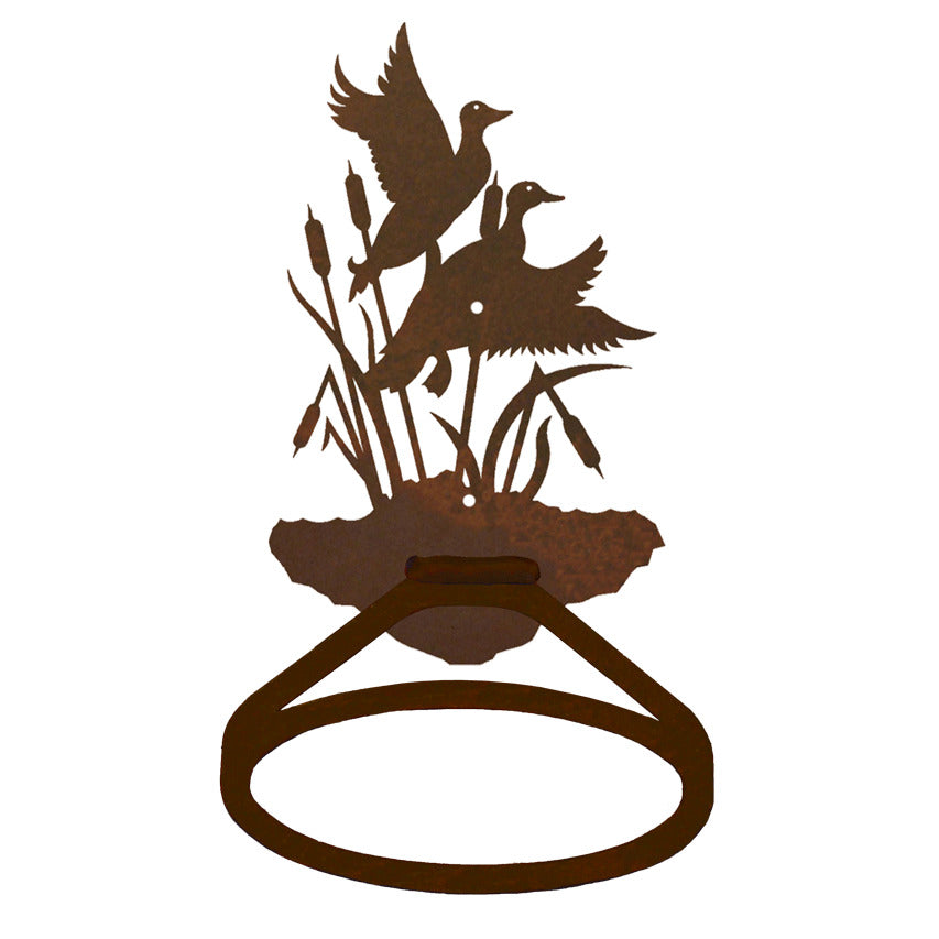 BA-8327 Ducks in the Cattail Towel Ring