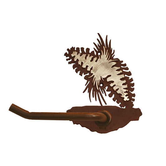 BA-8151 Pine Cone Tissue Holder Burnished