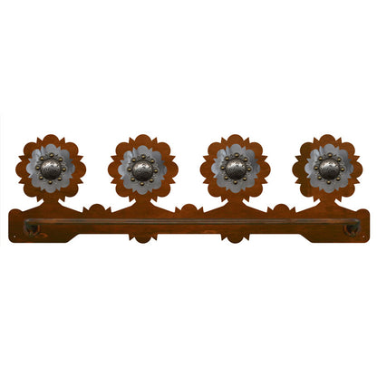 BA-8541 Round Pico Silver Scenic Towel Bar