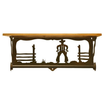Cowboy 20" Hand Towel Bar Shelf