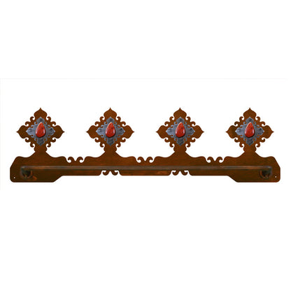 BA-8542 Red Jasper Scenic Stone Towel Bar