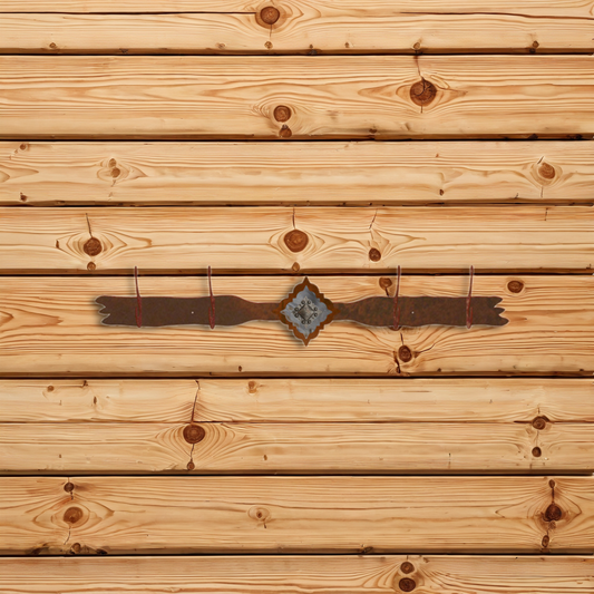 CH-4618 Diamond Silver Pico Concho Six Hook