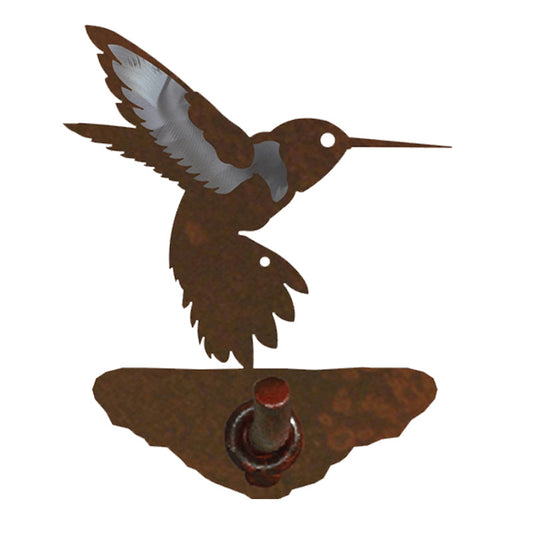 Hummingbird Robe Hook Burnished
