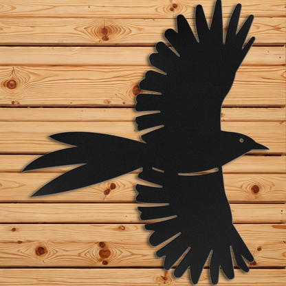 Flying Raven Wall Art