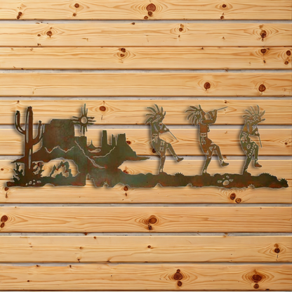 WA-6008 Dancing Kokopelli Wall Art - 57"